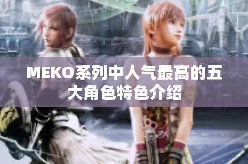 MEKO系列中人气最高的五大角色特色介绍
