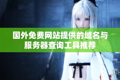 国外免费网站提供的域名与服务器查询工具推荐