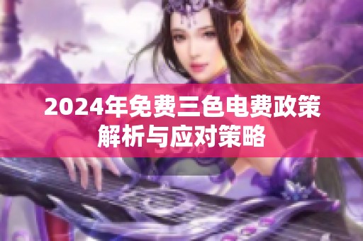 2024年免费三色电费政策解析与应对策略