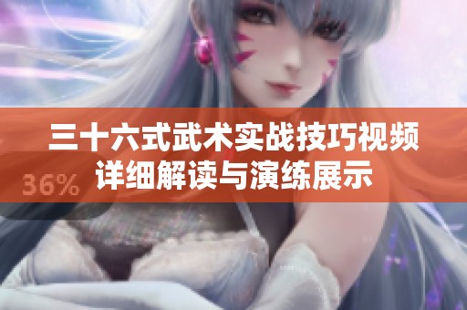 三十六式武术实战技巧视频详细解读与演练展示