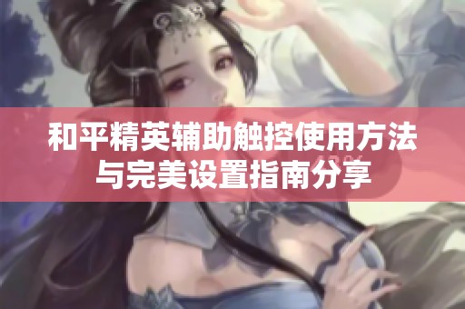 和平精英辅助触控使用方法与完美设置指南分享