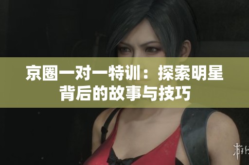 京圈一对一特训：探索明星背后的故事与技巧