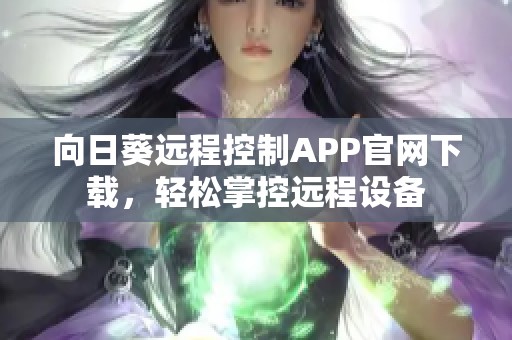 向日葵远程控制APP官网下载，轻松掌控远程设备