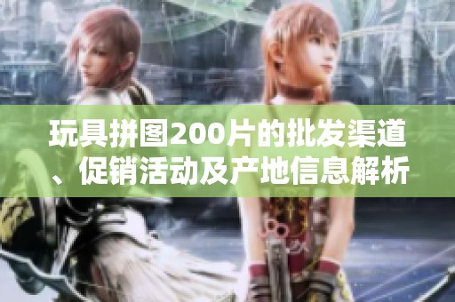 玩具拼图200片的批发渠道、促销活动及产地信息解析