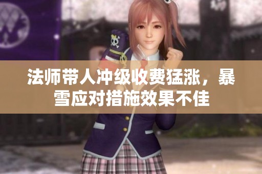 法师带人冲级收费猛涨，暴雪应对措施效果不佳