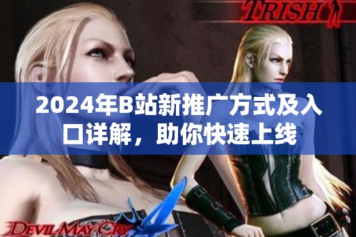 2024年B站新推广方式及入口详解，助你快速上线