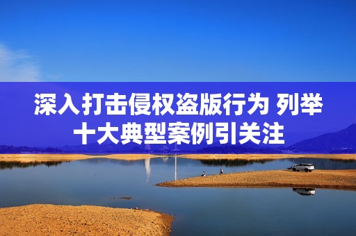 深入打击侵权盗版行为 列举十大典型案例引关注