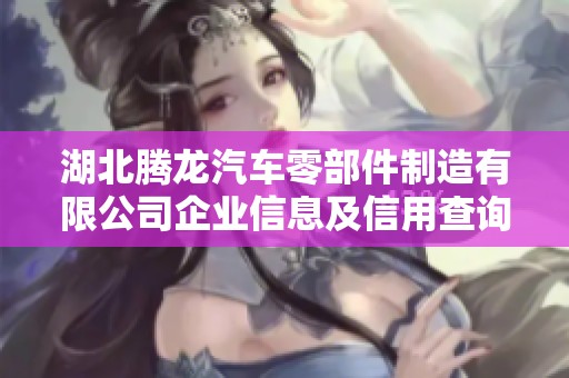 湖北腾龙汽车零部件制造有限公司企业信息及信用查询分析